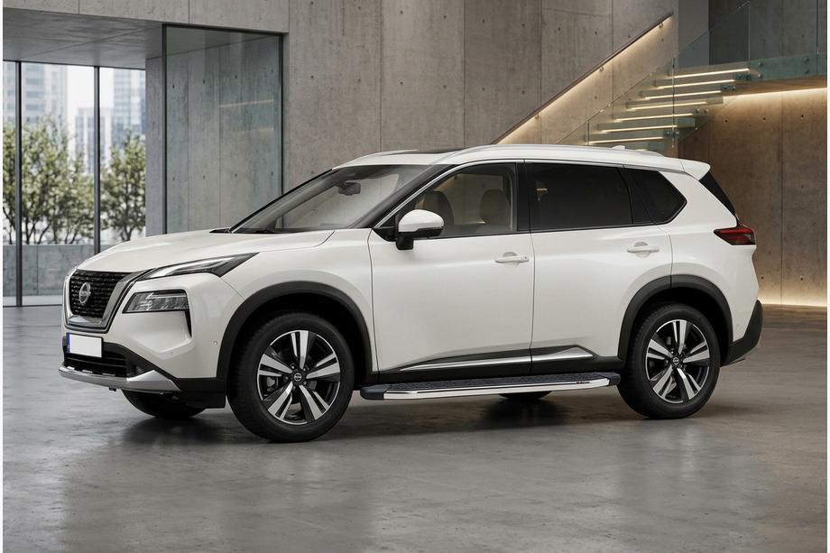 Nissan X-trail T33/Rogue 2022– Stranske stopnice BlackLine (2 kos, aluminij) Image