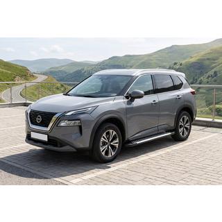 Stranski pragovi Line (2 kos, aluminij) Nissan X-trail T33/Rogue 2022– fotografija 1