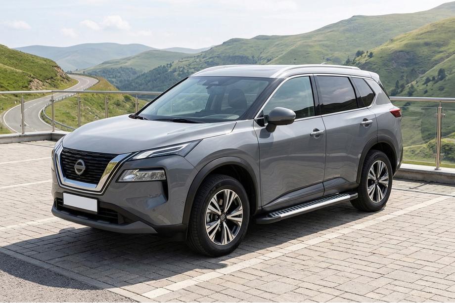Nissan X-trail T33/Rogue 2022– Stranski pragovi Line (2 kos, aluminij) Fotografija 1