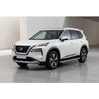 Stranski pragovi Tayga Grey (2 kosa, aluminij) Nissan X-trail T33/Rogue 2022– fotografija 1