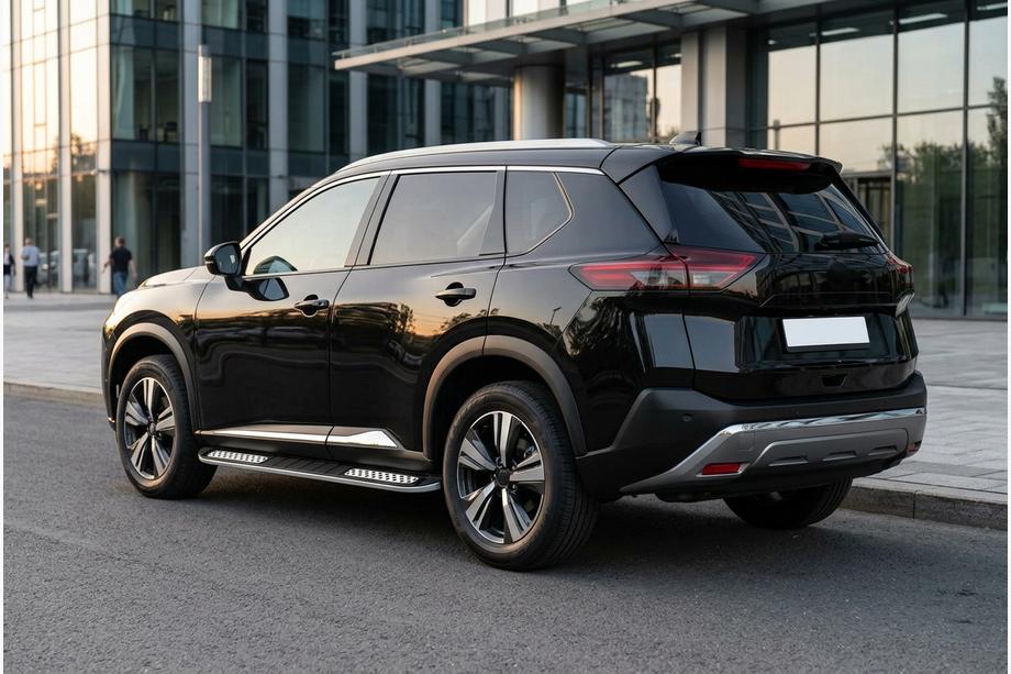 Nissan X-trail T33/Rogue 2022– Stranske stopnice Tayga V2 (2 kos, aluminij) Image