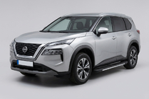 Nissan X-trail T33/Rogue 2022– Bočni pragovi Bosphore Grey (2 kos, aluminij) fotografija 1