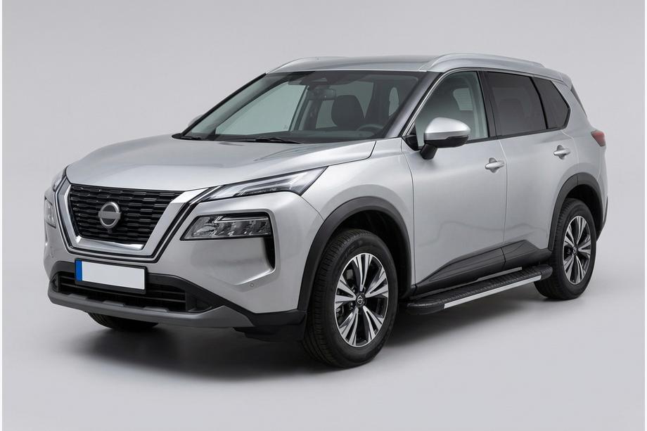 Nissan X-trail T33/Rogue 2022– Bočni pragovi Bosphore Grey (2 kos, aluminij) Image
