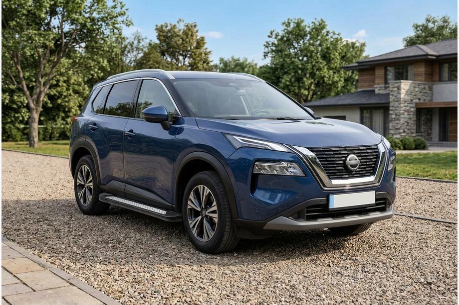 Nissan X-trail T33/Rogue 2022– Stranske stopnice Vision New Black (2 kos, aluminij) Image