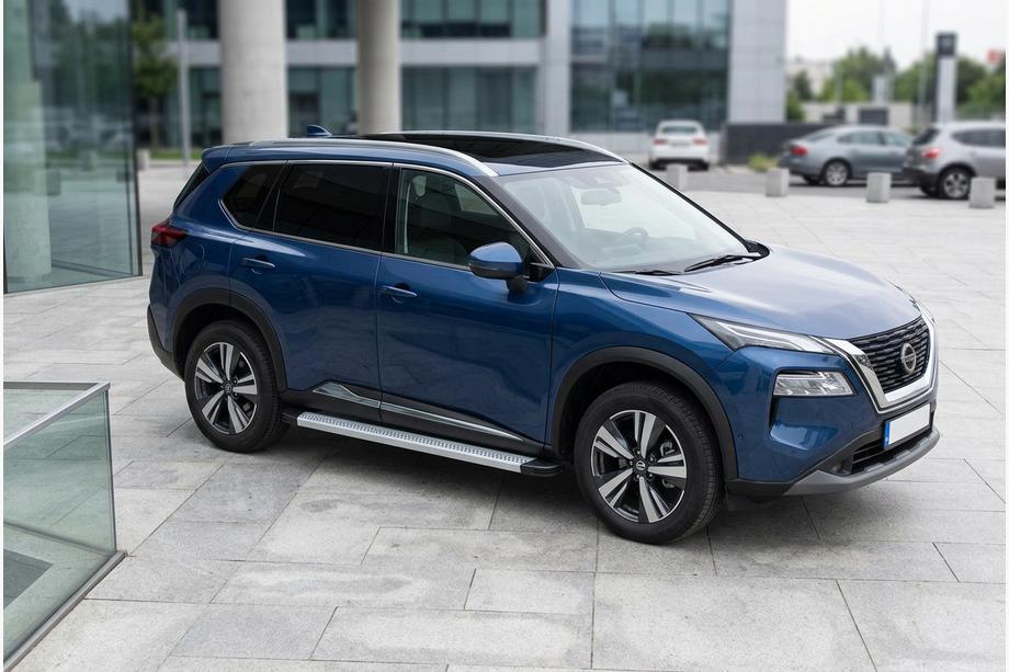 Nissan X-trail T33/Rogue 2022– Bočne stopnice Maya V2 (2 kos, aluminij) Image
