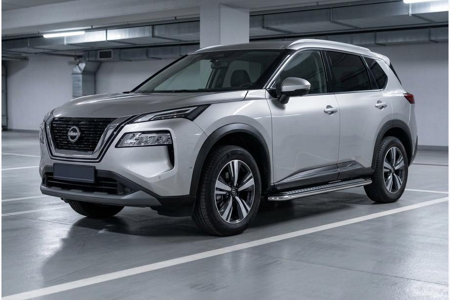 Nissan X-trail T33/Rogue 2022– Stranske stopnice Maydos V2 (2 kosa, aluminij) Image