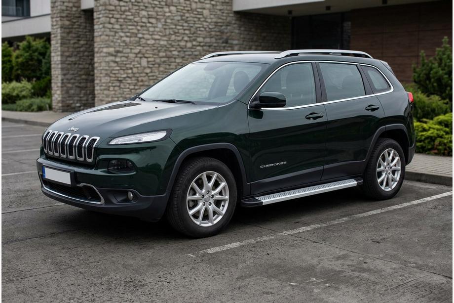 Jeep Cherokee KL 2013– Bočne stopnice Maya V2 (2 kos, aluminij) Fotografija 1