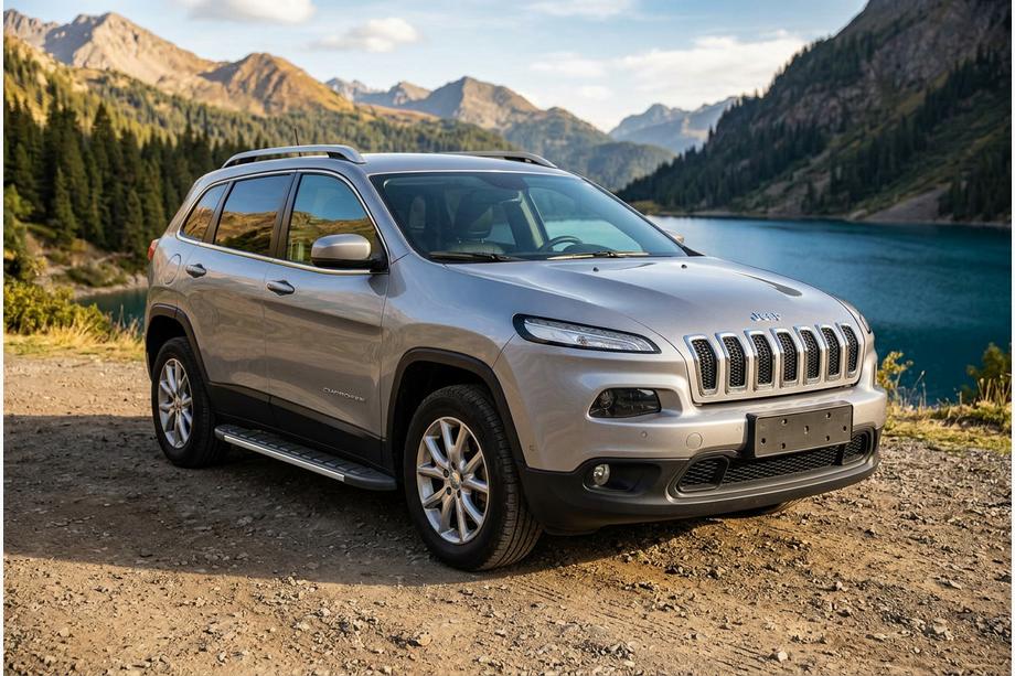 Jeep Cherokee KL 2013– Bočne stopnice Duru (2 kosa, aluminij) Fotografija 1