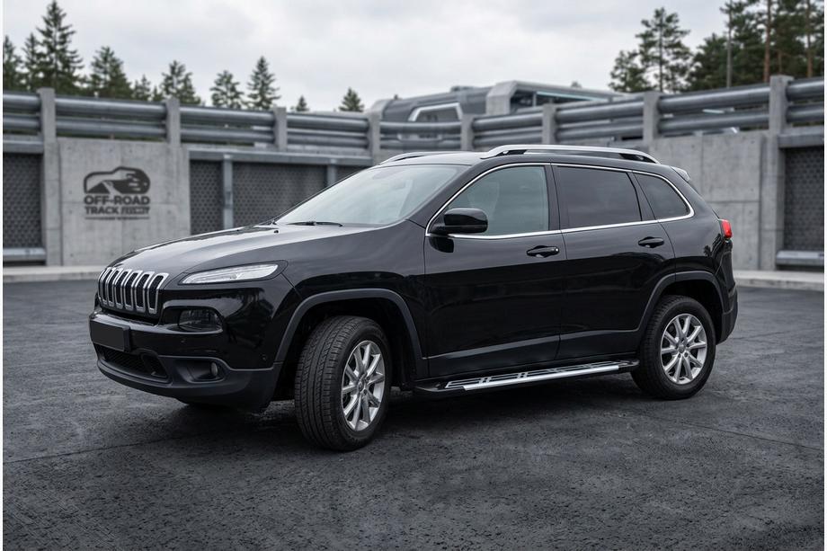 Jeep Cherokee KL 2013– Stranske stopnice Sunrise (2 kos, aluminij) Image