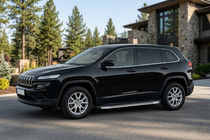 Jeep Cherokee KL 2013– Stranske stopnice BlackLine (2 kos, aluminij) fotografija 1