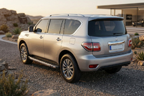 Nissan Armada 2016–2024 Stranske stopnice BlackLine (2 kos, aluminij) fotografija 1