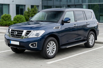 Nissan Armada 2016–2024 Bočni pragovi Bosphore Grey (2 kos, aluminij) fotografija 1
