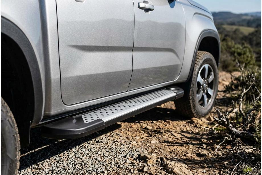 Volkswagen Amarok 2022– Stranske stopnice Allmond Grey (2 kosa, aluminij) Image