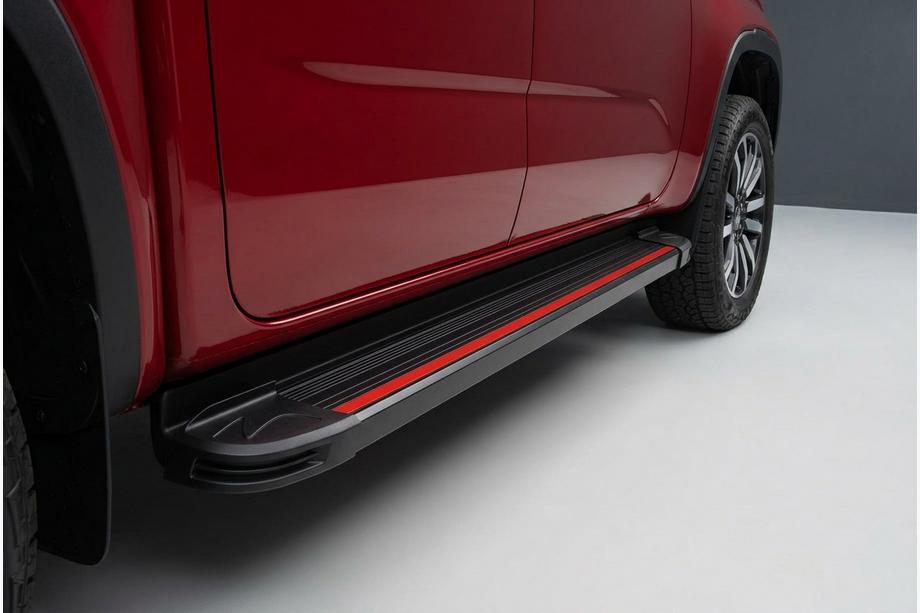 Ford Ranger 2022– Bočne stopnice Maya Red (2 kos, aluminij) Image