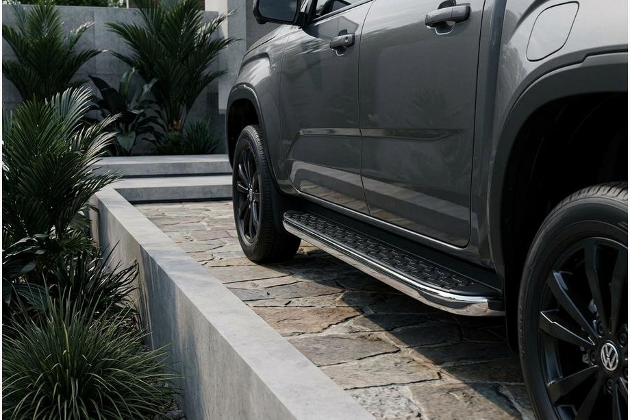 Ford Ranger 2022– Stranske stopnice BlackLine (2 kos, aluminij) Image