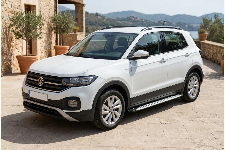 Volkswagen T-Cross 2019– Stranske stopnice Shining V1 (2 kos, aluminij) Image
