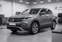 Volkswagen T-Cross 2019– Stranski pragovi Tayga Black (2 kos, aluminij) fotografija 1