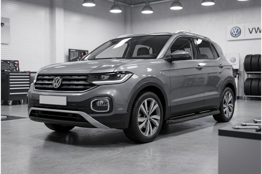 Volkswagen T-Cross 2019– Stranski pragovi Tayga Black (2 kos, aluminij) Image