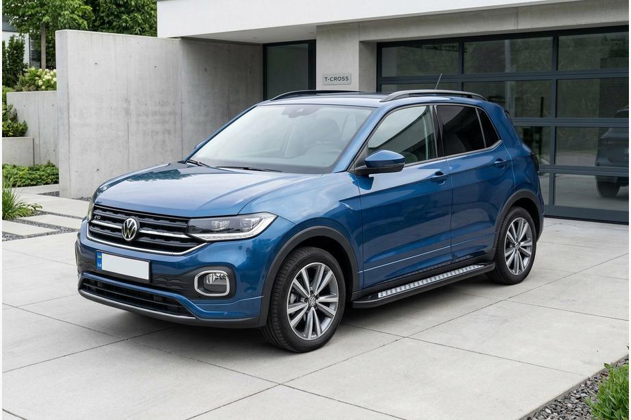 Volkswagen T-Cross 2019– Stranske stopnice Vision New Black (2 kos, aluminij) Image