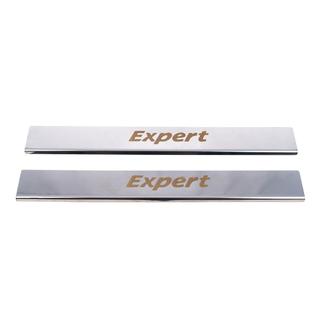Zaščitne letve pragov (Carmos, 2 kosa, nerjavno jeklo) Peugeot Expert 2007–2016 fotografija 2