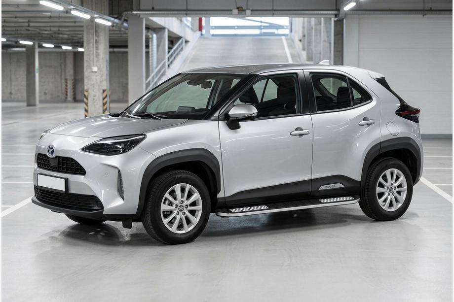 Toyota Yaris/Yaris Cross (XP210) 2020– Stranske stopnice Tayga V2 (2 kos, aluminij) Image