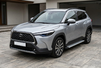 Toyota Corolla Cross 2020– Bočne stopnice Maya V2 (2 kos, aluminij) fotografija 1