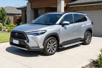 Toyota Corolla Cross 2020– Stranske stopnice Vision New Grey (2 kos, aluminij) fotografija 1