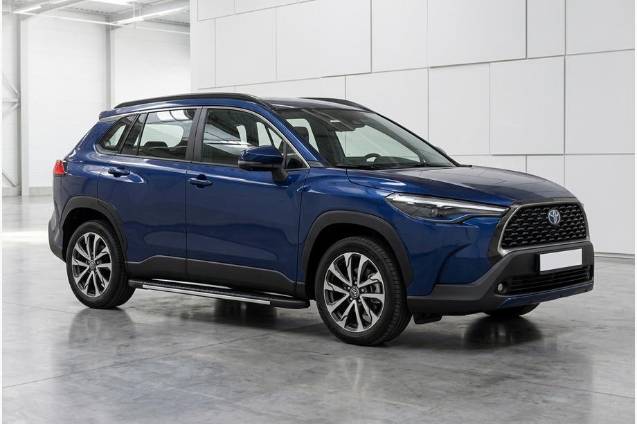 Toyota Corolla Cross 2020– Bočni pragovi Bosphore Grey (2 kos, aluminij) Image