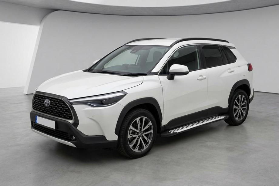 Toyota Corolla Cross 2020– Stranski pragovi Line (2 kos, aluminij) Image