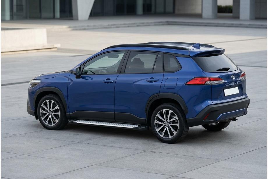 Toyota Corolla Cross 2020– Stranske stopnice Allmond Grey (2 kosa, aluminij) Image