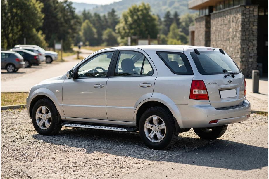 Kia Sorento I BL 2002–2009 Stranske stopnice Shining V1 (2 kos, aluminij) Fotografija 1