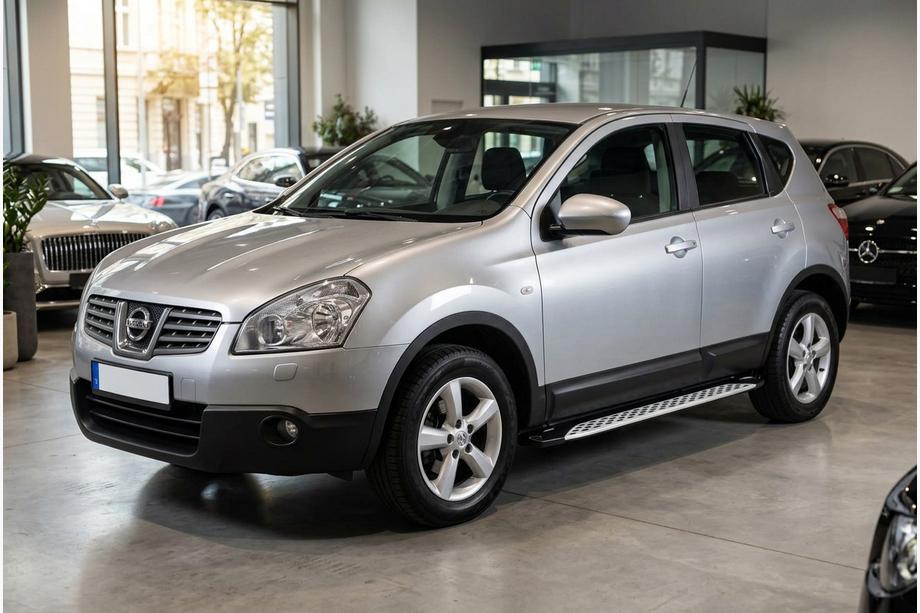 Nissan Qashqai 2007–2010 Stranske stopnice Shining V1 (2 kos, aluminij) Image