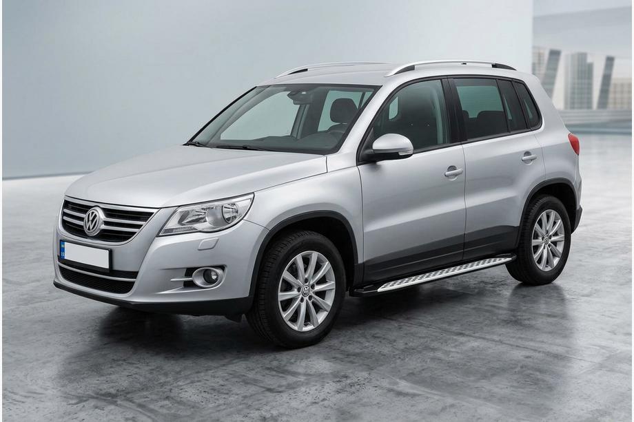 Volkswagen Tiguan 2007–2016 Stranske stopnice Shining V1 (2 kos, aluminij) Image