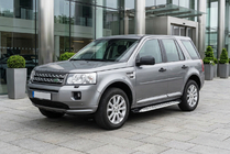 Land Rover Freelander II 2006–2014 Stranske stopnice Shining V1 (2 kos, aluminij) fotografija 1