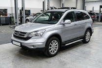Honda CRV 2007–2011 Stranske stopnice Shining V1 (2 kos, aluminij) fotografija 1