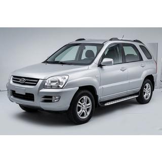 Stranske stopnice Shining V1 (2 kos, aluminij) Kia Sportage 2004–2010 fotografija 1