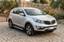 Kia Sportage 2010–2015 Stranske stopnice Shining V1 (2 kos, aluminij) fotografija 1