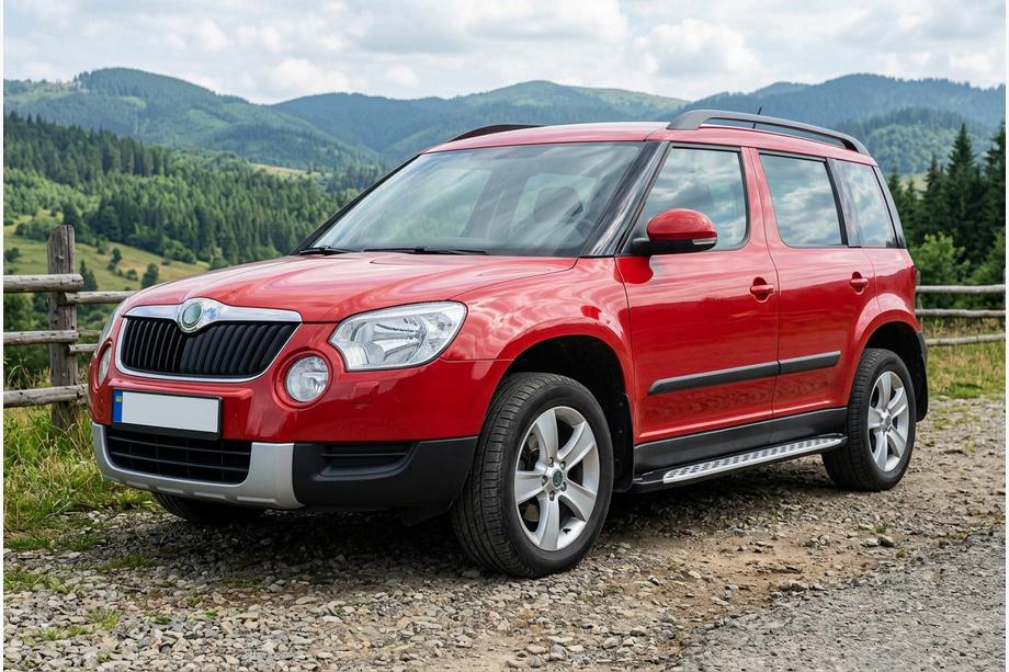 Skoda Yeti 2009–2017 Stranske stopnice Shining V1 (2 kos, aluminij) Image