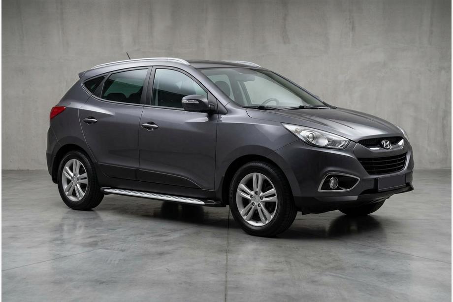 Hyundai IX-35 2010–2015 Stranske stopnice Shining V1 (2 kos, aluminij) Image