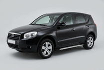 Geely Emgrand X7 2011– Stranske stopnice Shining V1 (2 kos, aluminij) fotografija 1