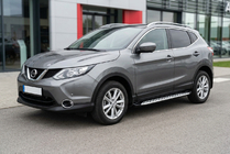 Nissan Qashqai 2014–2021 Stranske stopnice Shining V1 (2 kos, aluminij) fotografija 1