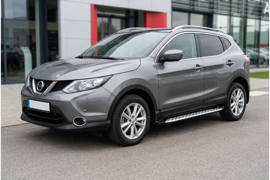Nissan Qashqai 2014–2021 Stranske stopnice Shining V1 (2 kos, aluminij) Image