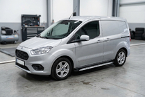Ford Courier 2014–2023 Stranske stopnice Shining V1 (2 kos, aluminij) fotografija 1