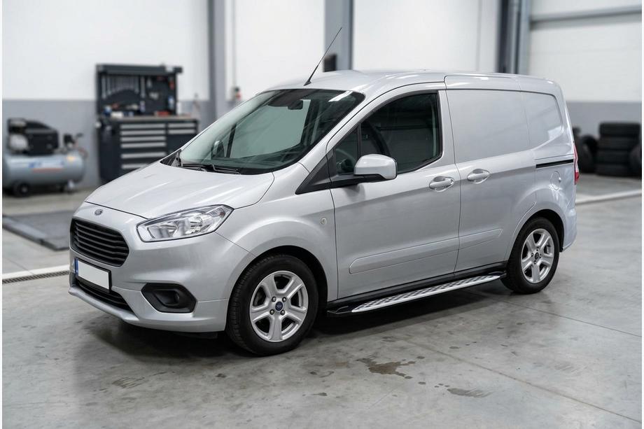Ford Courier 2014–2023 Stranske stopnice Shining V1 (2 kos, aluminij) Image