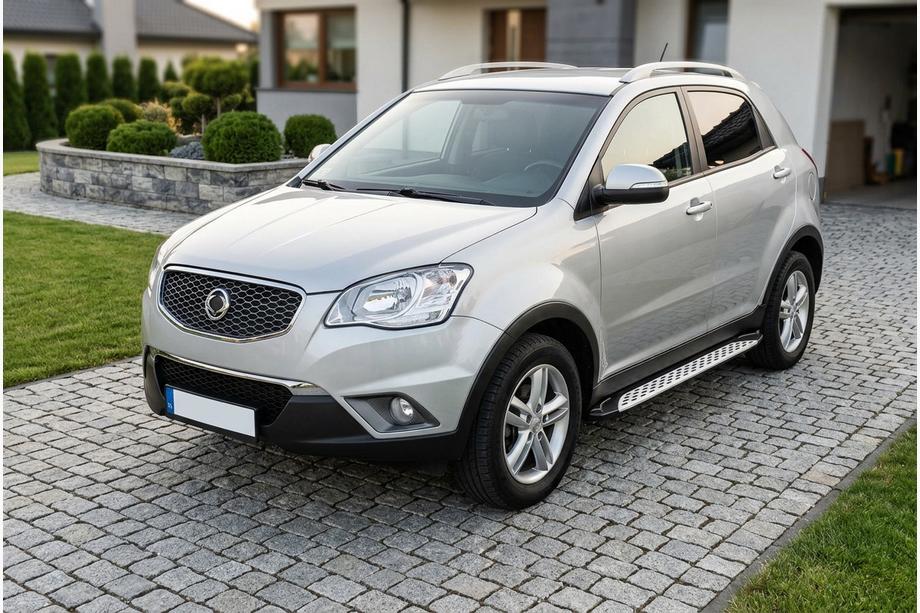 SsangYong Korando 2010–2019 Stranske stopnice Shining V1 (2 kos, aluminij) Image