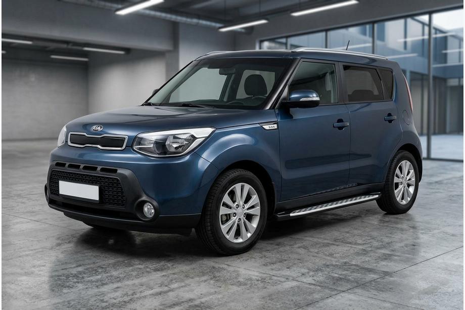 Kia Soul II 2013–2018 Stranske stopnice Shining V1 (2 kos, aluminij) Image