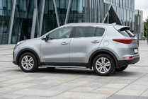 Kia Sportage 2015–2021 Stranske stopnice Shining V1 (2 kos, aluminij) fotografija 1