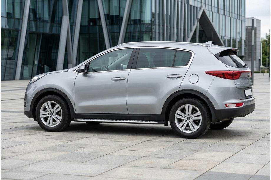 Kia Sportage 2015–2021 Stranske stopnice Shining V1 (2 kos, aluminij) Image