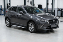 Mazda CX-3 2015– Stranske stopnice Shining V1 (2 kos, aluminij) fotografija 1