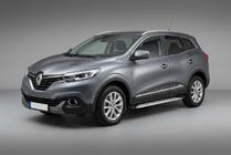Renault Kadjar 2015–2022 Stranske stopnice Shining V1 (2 kos, aluminij) fotografija 1